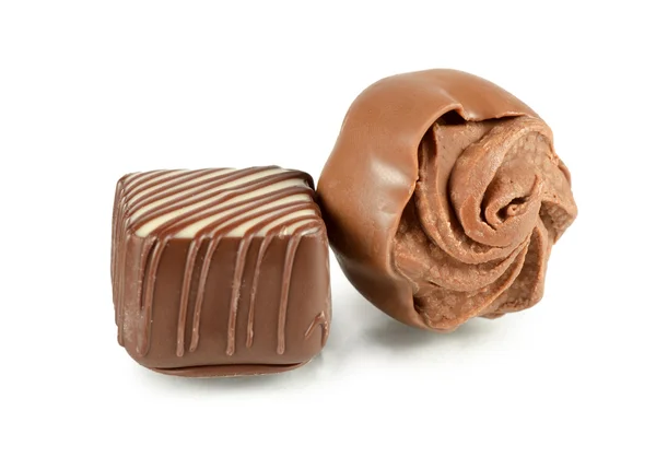 Leckere Süßigkeiten aus einer Vollmilchschokolade — Stockfoto
