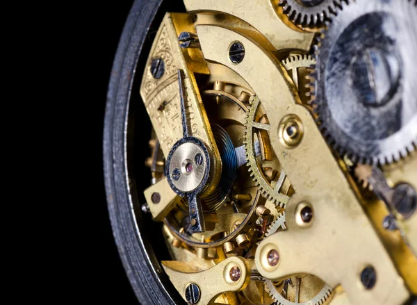 Der Mechanismus einer alten Uhr — Stockfoto