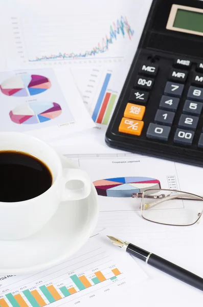 Stock image Coffee and the fresh newspaper - morning of the businessman