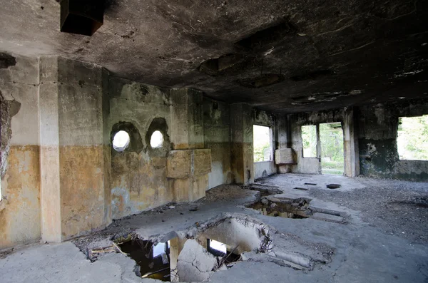 stock image The destroyed old building