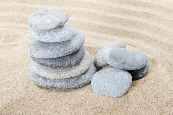 Stones on sand — Stock Photo, Image