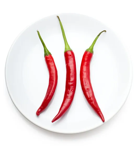 Κόκκινες πιπεριές τσίλι — Φωτογραφία Αρχείου