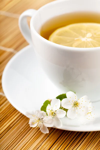 Tea with flower — Stock Photo, Image