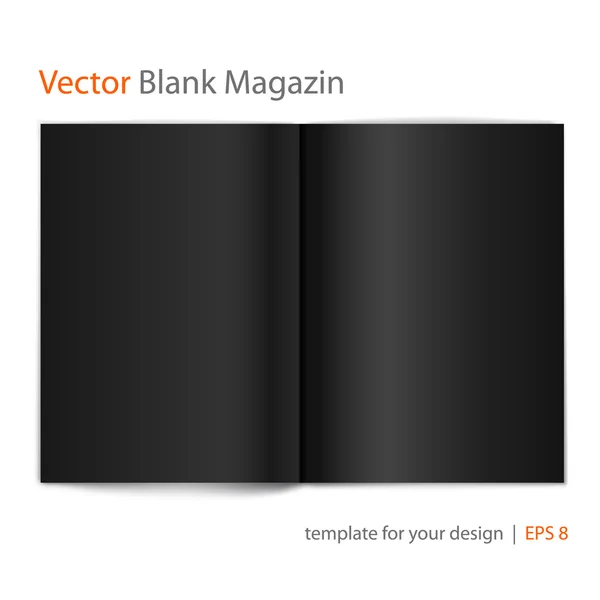Vektorové prázdné časopis na bílém pozadí. Šablona pro design — Stockový vektor