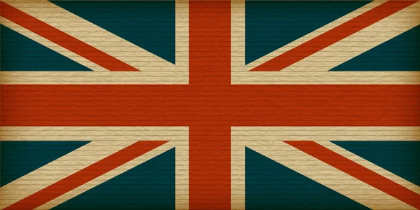 Flaga Wielkiej Brytanii na stary papier — Wektor stockowy