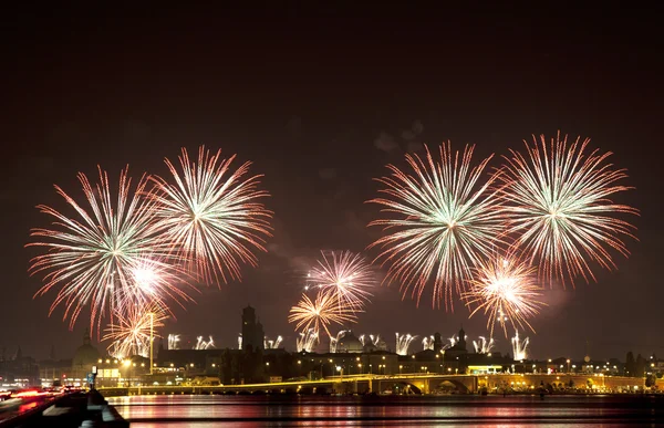 Firework celebration Redentore (Venecia, Italia)) — Foto de Stock