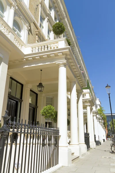 Georgian Stucco casas de frente em Londres — Fotografia de Stock