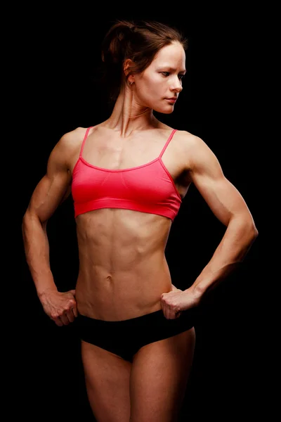Mulher forte muscular — Fotografia de Stock