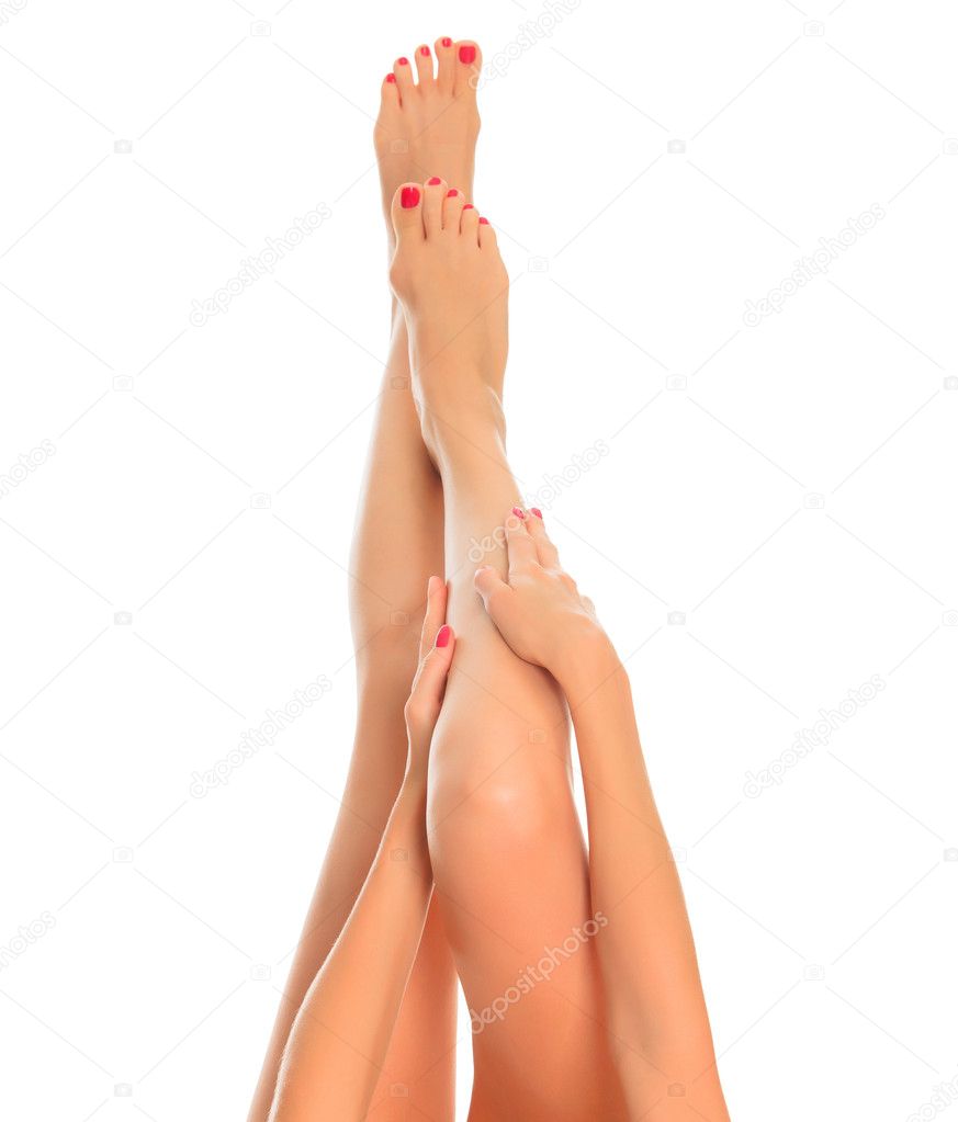 Long female legs
