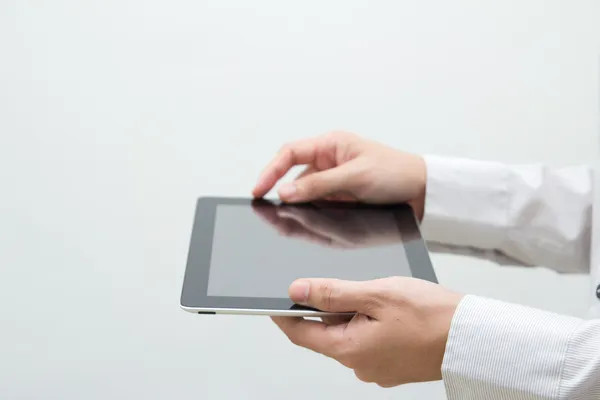 Business man hand tablet PC — Stock Photo, Image