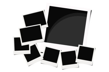 Polaroid films background clipart