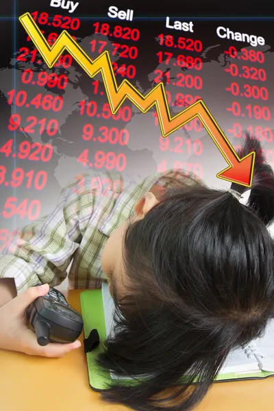 Akciový trh havaruje — Stock fotografie