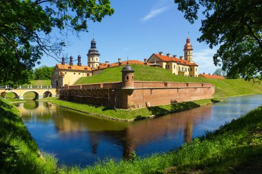 Medieval castle in Nesvizh, Belarus. clipart