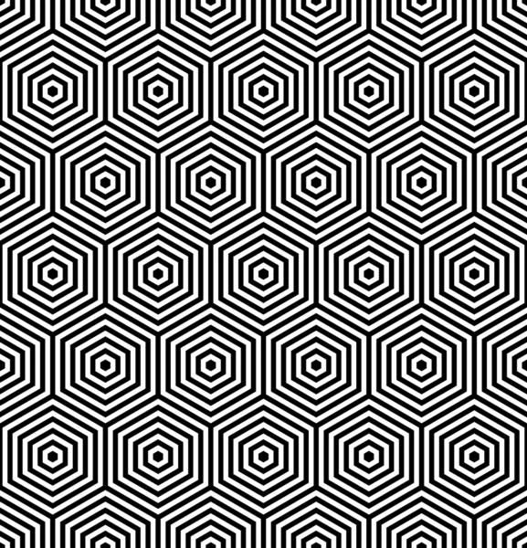 Hexagons seamless texture. Geometric pattern. — Stock Vector