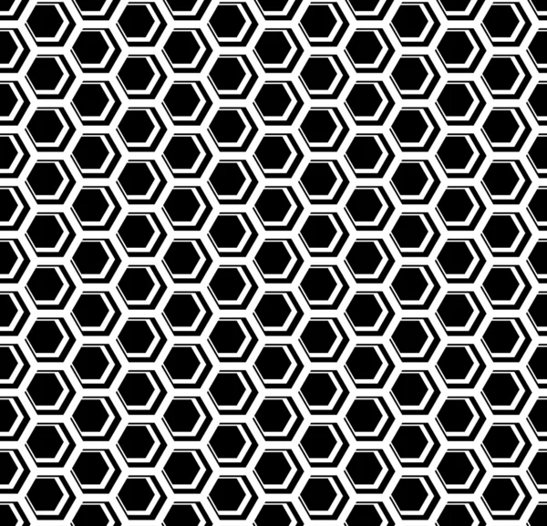 Hexagones sin costura textura celular. Motivo panal de abeja . — Archivo Imágenes Vectoriales