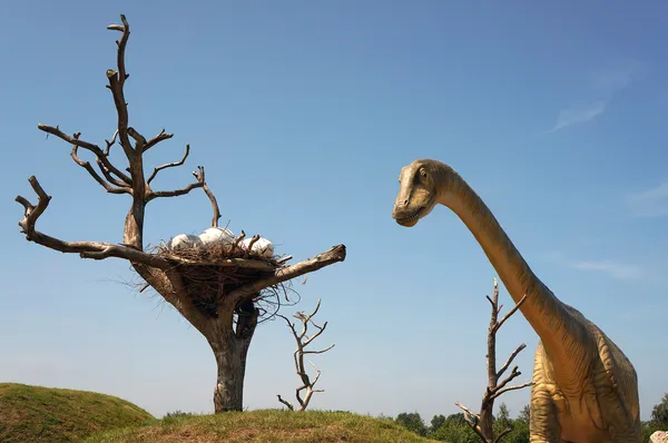 Seismosaure (Diplodocus). Modèle de dinosaure — Photo