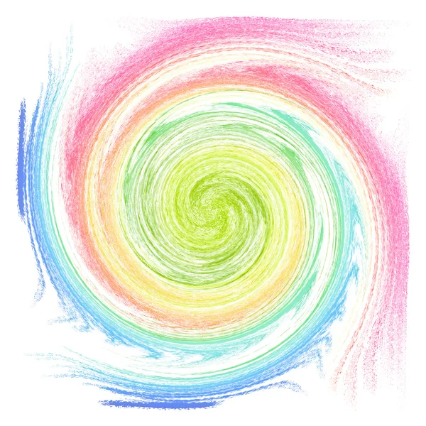 Giro multicolorido isolado em branco . — Fotografia de Stock