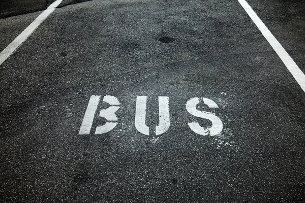 Busbaan — Stockfoto