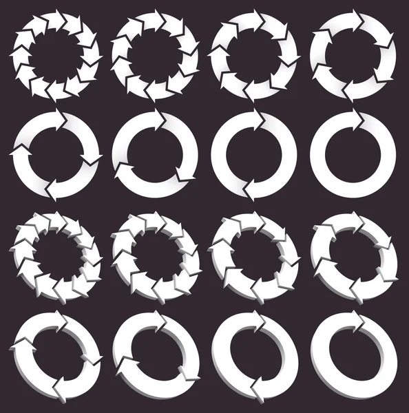 Набір піктограм круглих стрілок — стоковий вектор