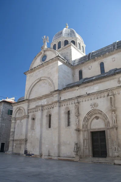 Katedralen i sibenik, Kroatien Stockbild