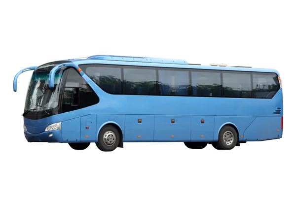Der dunkelblaue Ausflugbus — Stockfoto