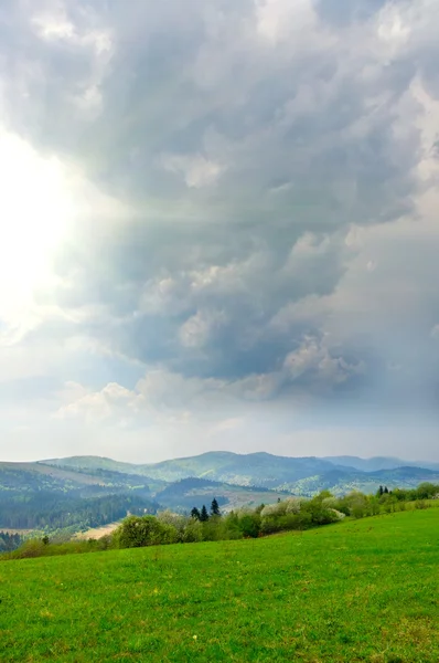 stock image Storm clouds in the mountains