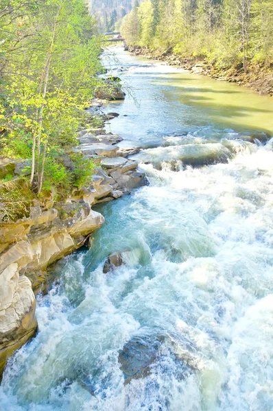 stock image Turbulent mountain river