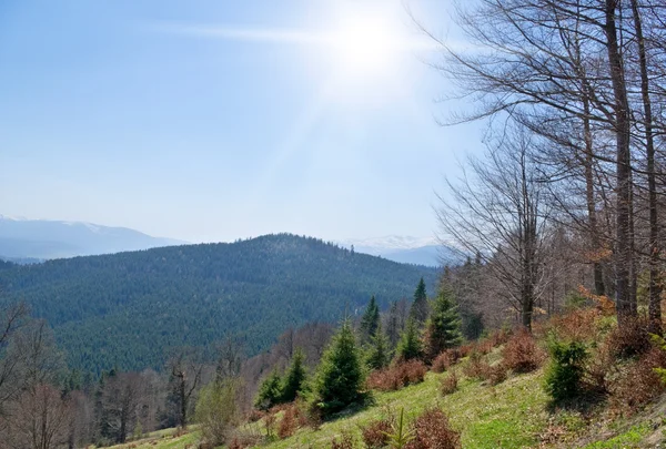Mountains landscape views at spring time — Stock Photo, Image