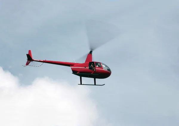 Helicóptero vermelho — Fotografia de Stock