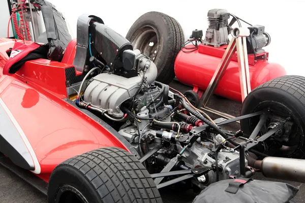 Engine of a racing race car — Stock Photo, Image