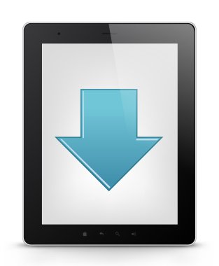 tablet pc. vektör eps 10.