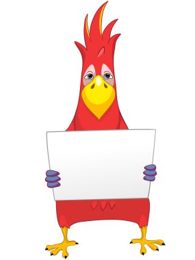 Funny Parrot. clipart