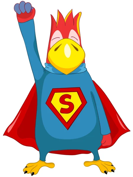 Superparrot. — Stock Vector