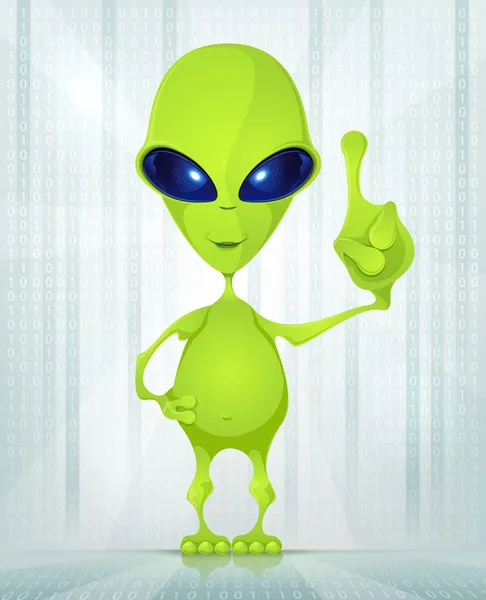 Mignon alien — Image vectorielle