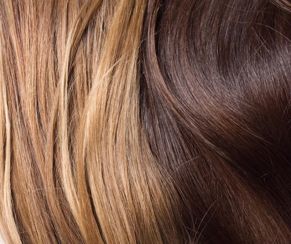 Pelo rubio y marrón natural — Stockfoto