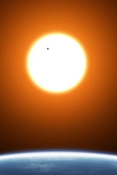 Η διέλευση του πλανήτη Αφροδίτη, πέρα από τον ήλιο — Φωτογραφία Αρχείου