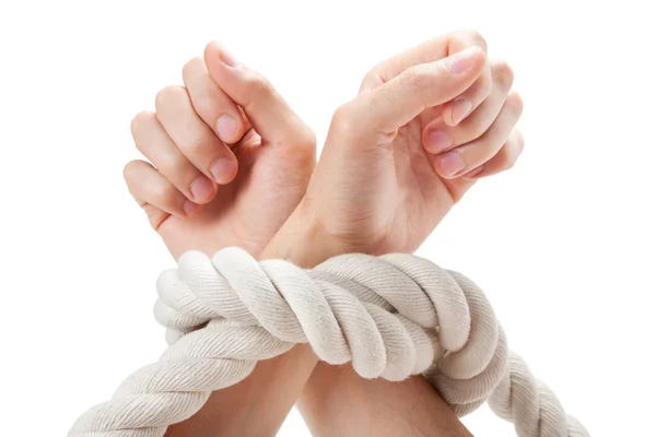 Tied hands — Stock Photo, Image