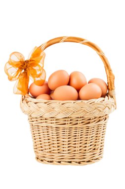 Eggs in a basket clipart