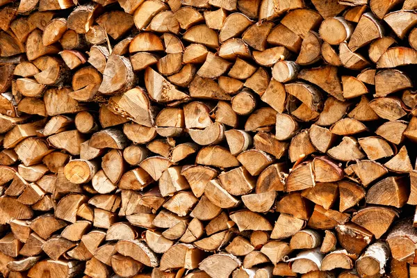 Pile de bois de feu — Photo