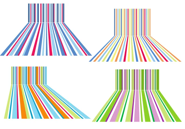 Fond rayé coloré, vecteur — Image vectorielle