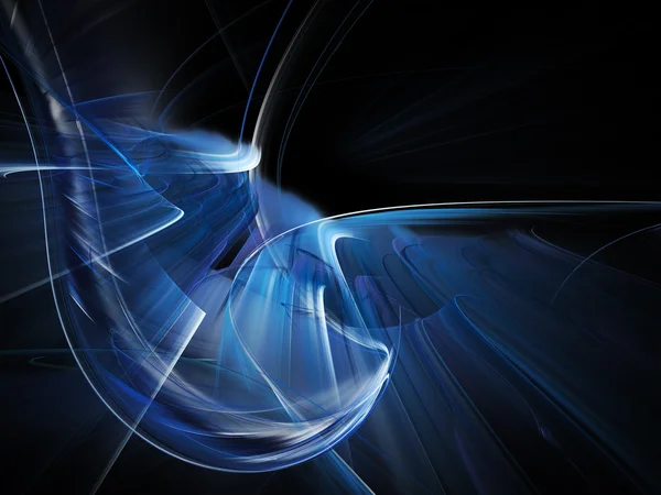 Abstract blue on black digital background — Stock Photo, Image