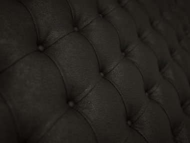 Close-up of black soft leather pattern clipart