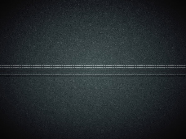 Black stitched leather. Useful as texture