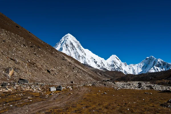 Pumori 高峰在喜马拉雅山 — 图库照片