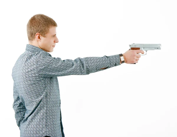 stock image Man with a gun