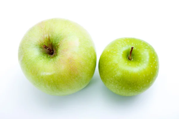 Two green apples — Stock Photo, Image