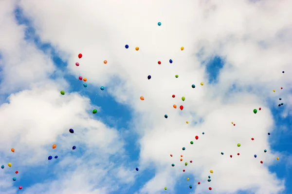 Balloons in the sky — Stock Photo, Image