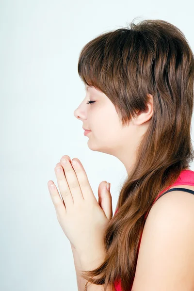 Oração adolescente Imagens Royalty-Free