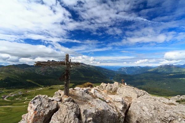 Rolle pass depuis le mont Castellazzo — Photo