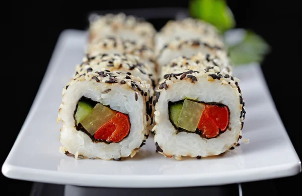 Vegetarian sushi — Stock Photo, Image